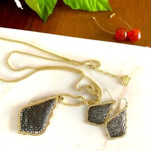 Kendra Scott Mesh Dual-tone Earring and Necklace